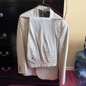 Express Light Gray Men's Blazer and Pants Set